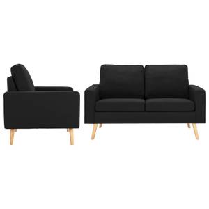 Sofa (2-teilig) 3003194-2 Schwarz - Breite: 130 cm