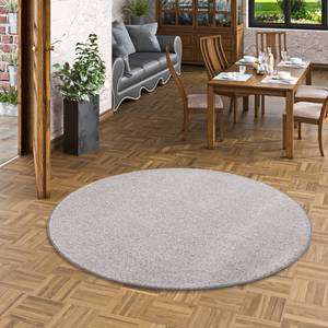 Luxus Soft Velours Teppich Shine Rund Taupe - 200 x 200 cm