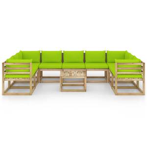 Salon de jardin 3016481-14 (lot de 10) Vert - Vert clair