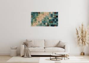 Holzbild Oceanic Colours Blau - Holz teilmassiv - 98 x 55 x 7 cm