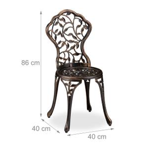 Meubles de balcon dans design antique Marron - Métal - 60 x 65 x 60 cm