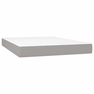 Boxspringbett 3017265-3 Hellgrau - 144 x 193 cm