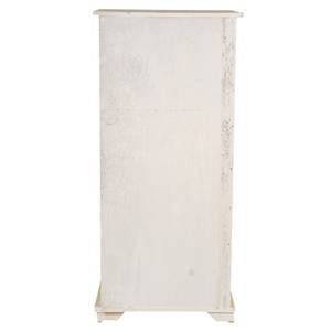 Table de Nuit - Shabby Chic Blanc - Bois massif - 32 x 74 x 35 cm