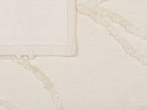 Couverture ACACIA Beige - Blanc - Fibres naturelles - 130 x 1 x 160 cm