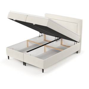 Boxspringbett Nea Weiß - Breite: 160 cm