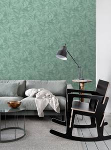 papier peint feuilles de monstera 7267 Turquoise - Fibres naturelles - Textile - 53 x 1005 x 1005 cm