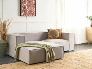 2-Sitzer Sofa VERNON Beige - Taupe - Armlehne davorstehend rechts