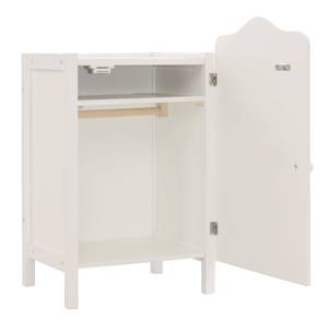 Puppenkleiderschrank Stella Weiß - Holzwerkstoff - 30 x 52 x 27 cm