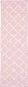 Innenteppich Darien DHURRIE Beige - Pink - Textil - 75 x 1 x 245 cm