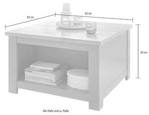 Couchtisch CHAMBORD Grau - Holzwerkstoff - 83 x 50 x 83 cm