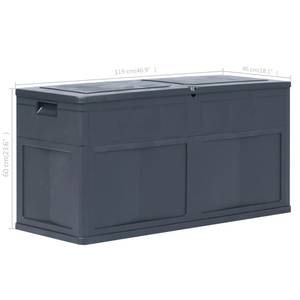 Boîte de rangement Noir - Matière plastique - 119 x 60 x 119 cm