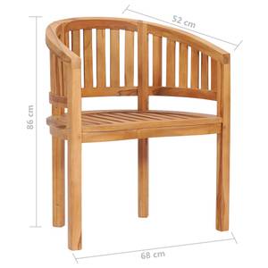 Garten-Lounge-Set Braun - Holzart/Dekor - Holz teilmassiv - 50 x 45 x 90 cm