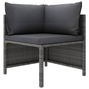 Garten-Lounge-Set (6-teilig) 3009676-14 Grau - Metall - Polyrattan - 60 x 60 x 60 cm