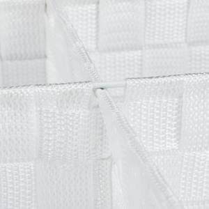 Aufbewahrungskorb mit 4 Fächern Weiß - Metall - Kunststoff - 32 x 10 x 27 cm