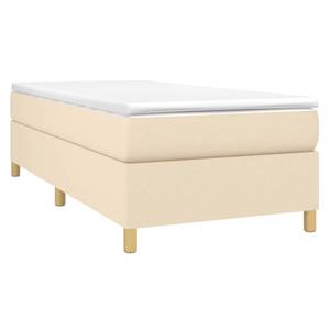 Cadre de lit 3016026-4 Marron - Blanc crème - Largeur : 90 cm