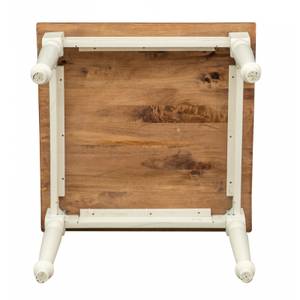 Table de Cuisine Country Imitation noyer - Blanc