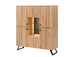 Wohnzimmer Porto 32-1 (5-teilig) Braun - Massivholz - Holzart/Dekor - 393 x 203 x 45 cm