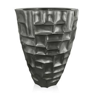 Krug Mosaik-Bodenvase Grau - Glas - 55 x 70 x 55 cm