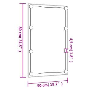 Wandspiegel mit LED-Leuchten 3000404-9 50 x 80 cm