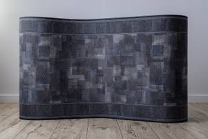 Tapis de Couloir Antidérapant Trib Gris - Textile - 80 x 1 x 140 cm