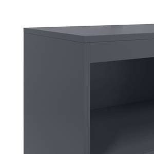 Highboard DE3046 Grau - Metall - 39 x 124 x 69 cm