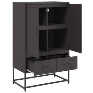 Highboard DE8520 Schwarz - Metall - 39 x 112 x 68 cm