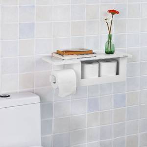 Porte papier toilette bois mural, support rouleau distributeur