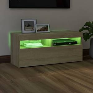 TV-Schrank mit LED-Leuchten D574 Eiche Sonoma Dekor