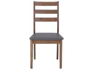 Esszimmerstuhl MODESTO 2er Set Braun - Grau - Massivholz - 48 x 90 x 43 cm