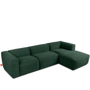 Ecksofa BUFFO 5-Sitzer Marineblau - Breite: 297 cm - Armlehne beidseitig montierbar - Ecke davorstehend rechts - Ottomane davorstehend rechts