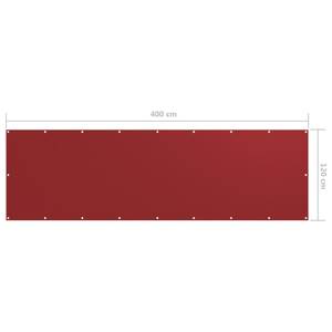 Balkon Sichtschutz 3016497-2 Rot - Tiefe: 120 cm