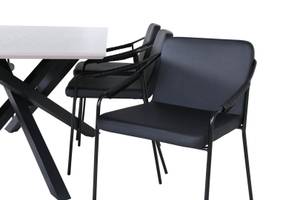 Essgruppe Piazza 11 (7-teilig) Braun - Massivholz - 90 x 76 x 190 cm