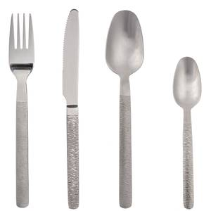 Besteck-Set INOX JUNGLE, 24-teilig Silber - Metall - 17 x 7 x 28 cm