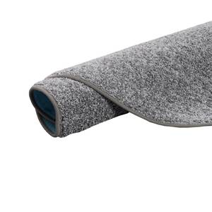 Hochflor Velours Teppich Mona Rund Grau - 200 x 200 cm