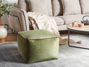 Pouf DAREYN Marron - Vert - Vert olive