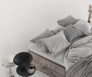 Boxspringbett Malte Braun - Breite: 140 cm