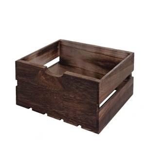 Commode C62 Marron - En partie en bois massif - 32 x 53 x 26 cm