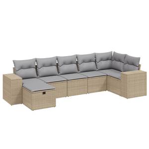 Gartensitzgruppe K1861(7-tlg) Beige - Massivholz - 69 x 62 x 62 cm