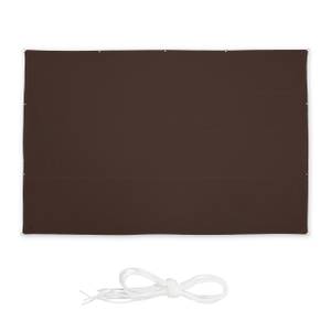 Voile d'ombrage rectangulaire marron 700 x 500 cm