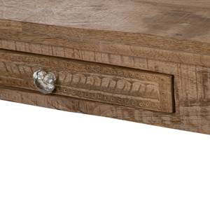 Table console 76x132x40cm brun Marron - Bois massif - 40 x 76 x 132 cm