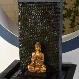 Brunnen aus Harz "Bouddha Zenitude" Kunststoff - 31 x 42 x 25 cm