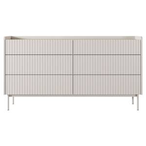 Kommode LIWELO Grau - Holzwerkstoff - 153 x 83 x 38 cm