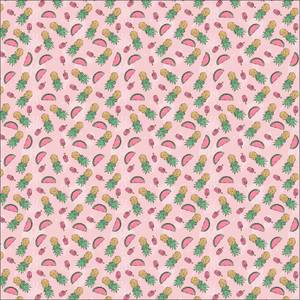 Tischdecke mit Digitaldruck Pink - Textil - 180 x 1 x 140 cm