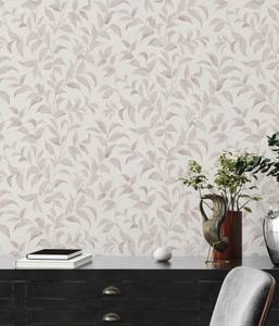 Florale Tapete Premium Wall 2 Beige - Grau - Weiß