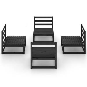 Garten-Lounge-Set (4-teilig) 3009867-1 Schwarz