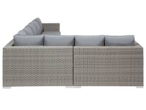 Lounge Set XXL 7-tlg Grau - Hellgrau