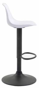 Tabouret de bar Kiel Lot de 2 Blanc - Noir