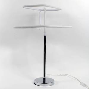 Lampe design à poser LED losangée Gris - Matière plastique - 53 x 63 x 53 cm