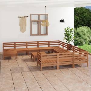 Garten-Lounge-Set Braun - Massivholz - Holzart/Dekor - 64 x 29 x 64 cm