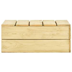 Table de jardin Marron - Bois massif - Bois/Imitation - 75 x 31 x 75 cm